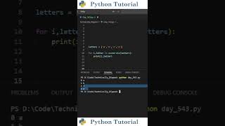 Python's Enumerate Function Explained In 30 Seconds | Python Tutorial