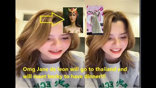 #freenbecky OMG! JANE DE LEON will go to THAILAND and will meet BECKY to have DI