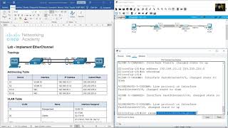 6.4.2 Lab - Implement Etherchannel