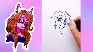 🔴HOW TO DRAW FURRY HEADSHOT FOR BEGGINERS STEP BY STEP