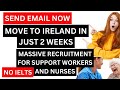 URGENT! Free Ireland Work Permit Visa 2023 | ireland caregiver jobs | ireland carer visa update