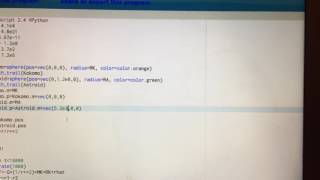 Physics 221 beginnings of a great Numerical Calculation via VPython Coding!