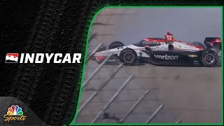 Will Power avoids disaster despite spinning at the Milwaukee Mile | Motorsports on NBC