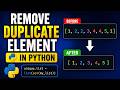 How to Remove Duplicate Elements from a List in Python