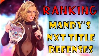 Ranking All Mandy Rose's NXT Title Defenses