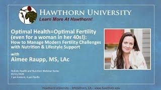 Optimal Health=Optimal Fertility (even for a woman in her 40s!) with Aimee Raupp, MS, LAc