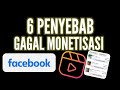 6 PENYEBAB GAGAL MONETISASI FACEBOOK - mode profesional