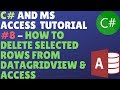 C# And Ms Access Database Tutorial #8 - How To Delete Selected Rows From Datagridview And Access Db
