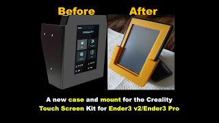 139: Designing a new case and mount for the Creality Touch Screen Kit for Ender3 v2/Ender3 Pro