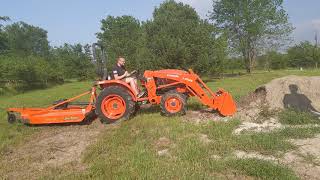 Kubota L3901 HST with LA525 loader, 1st time operating and learning the controls