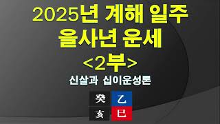 2025년 계해 일주 을사년 운세 2부