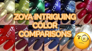 Zoya Intriguing Color Comparisons // Winter 2020