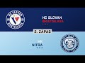 2.zápas štvrťfinále HC Slovan Bratislava - HK Nitra HIGHLIGHTS