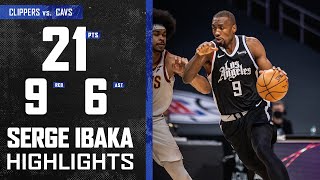 Serge Ibaka (21 PTS 6 AST) Went to Work vs. Cleveland Cavaliers | LA Clippers