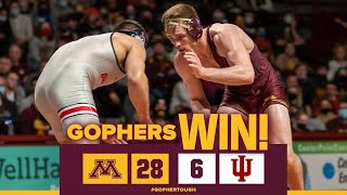 Highlights: #11 Minnesota Wrestling Pummels #22 Indiana