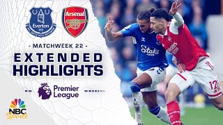 Everton v. Arsenal | PREMIER LEAGUE HIGHLIGHTS | 2/4/2023 | NBC Sports