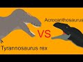 Tyrannosaurus Rex vs Acrocanthosaurus | stick nodes animation