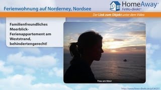 Norderney: Familienfreundliches Meerblick-Ferienappartement am Weststrand - FeWo-direkt.de Video