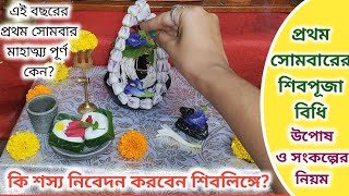 শ্রাবণের প্রথম সোমবারের পূজা | শ্রাবণ মাসে শিব পূজা পদ্ধতি | Shiv Puja | Living with Sayani