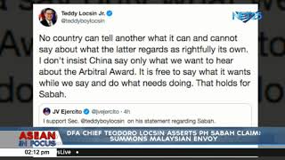 DFA chief Teodoro Locsin asserts PH Sabah claim; Summons Malaysian envoy