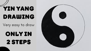 How to Draw Yin-Yang Symbol (The EASIEST Method) - Easy Method To Draw Yin Yang