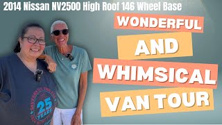 VAN TOUR AT LULU'S WAY WOMEN'S MEETUP:   MEET KAREN - 2014 NISSAN NV2500 CAMPERVAN - SUCH A FUN VAN!