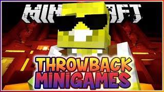 Playing Throwback Minigames on Minecraft!