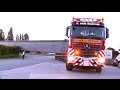 BOUW.TV 14: Twee Mercedes Arocs SLT trekken extreme last van 78 meter lang