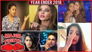 MAJOR FIGHTS of 2018 | Rakhi Sawant, Tanushree Dutta, Karan Patel, Hina Khan , Sara Khan