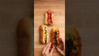 Cheap Vs Expensive Hot Dog #cooking #food #foodasmr #recipe