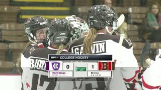 Brown vs Holy Cross - WIH Highlights