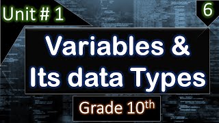 What are Variables? | Data types of Variables in C programming | 10th class computer | info pack.