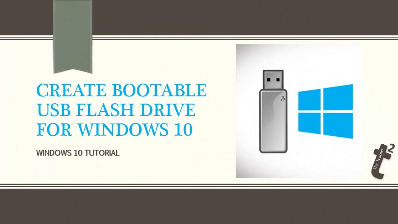 How To Create Windows 10 Bootable USB Drive Using Media Creation Tool ...