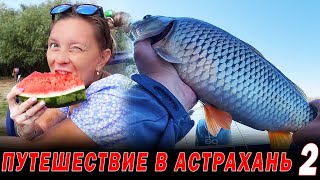 Поймать Маше САЗАНА / ПУТЕШЕСТВИЕ В АСТРАХАНЬ НА ЛОДКЕ / 1000 поклевок часть 2