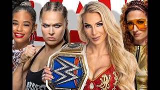 Ronda Rousey and Naomi VS Charlotte Flair and Sonya Deville | Ronda Rousey | Naomi | Charlotte Flair