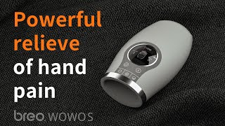 breo WOWO S hand massager, how to reduce thumb pain and wrist tension at work?