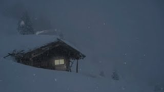Epic Blizzard in Bavarian Alps┇Howling Wind & Blowing Snow┇Sounds for Sleep, Study & Relaxation