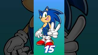 The ages of Sonic characters #sonic