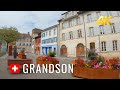 Grandson Switzerland,  the medieval village, the most beautiful Villages in Switzerland 4K