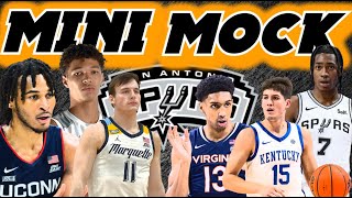 San Antonio Spurs Mini Mock Draft | 2024 NBA Mock Draft Spurs Mini Mock Draft by Utility Sports