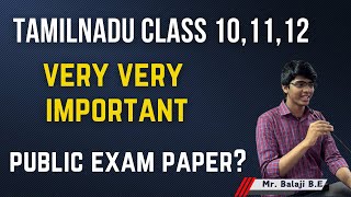 10th, 11th and 12th Standard | TN Board Exam | Very Very Important Information | Anbil mahesh #exam