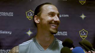 WATCH: Zlatan Ibrahimovic speaks after scoring a brace in LA Galaxy win over Portland Timbers