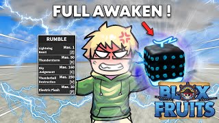 Gw AWAKEN RUMBLE untuk menjadi OVERPOWER di BloxFruits!