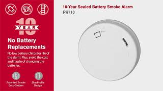 First Alert 10-Year Sealed Battery Smoke Alarm | PR710