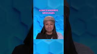 BB26 3rd juror Leah's goodbye 👋 messages #bb26 #bbus #bigbrother