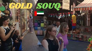 Gold Souq Walking Tour || 4k || Gold Souq Walk || Vlog