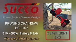 Pruning Chainsaw SUCKO BC-2107-Brushless 650W