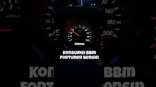 konsumsi bbm fortuner bensin #fortunerbensin #hematbbm