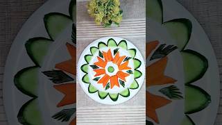 Vegetables Cutting Ideas l Cucumber Carrot Carving #art #diy #cookwithsidra #vegetables #craft