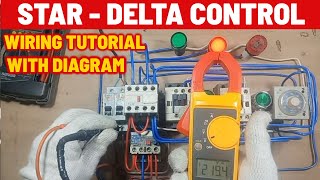 STAR-DELTA STARTER COMPLETE WIRING TUTORIAL WITH DIAGRAM